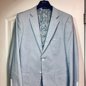 Alan Flusser Blue Pin Strip Blazer
